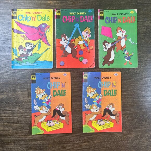 Vintage Chip 'N' Dale Comics Whitman Vintage Lot of 5 1970s Comic Books - Picture 1 of 9